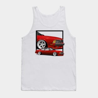 E24 Classic Stance Car, Static for life Tank Top